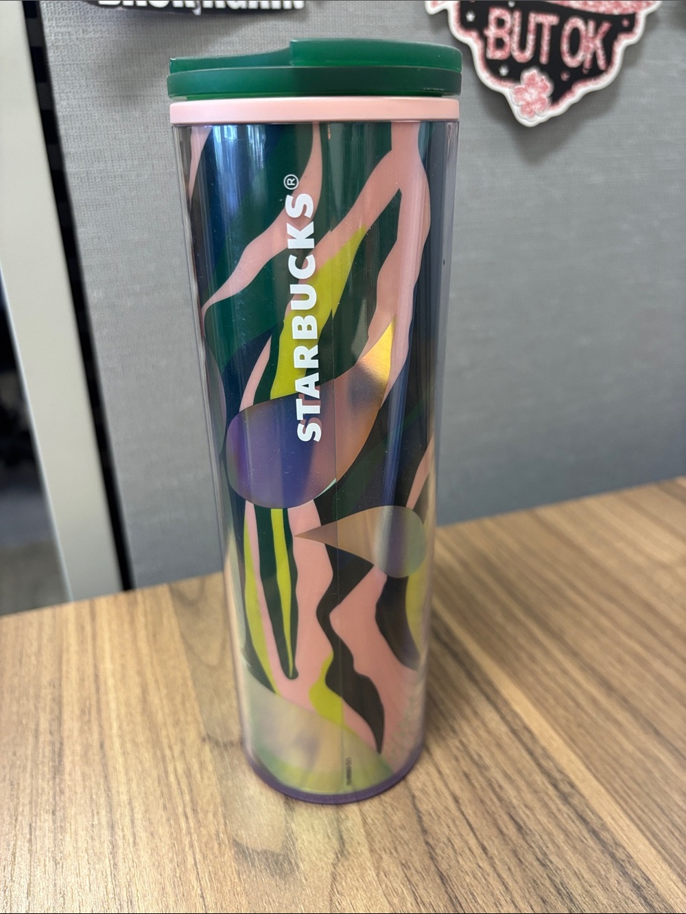 New! Starbucks Pink, Green siren Travel Tumbler